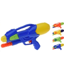 PISTOLET � EAU AVEC POMPE 30CM, 4ASS CLR