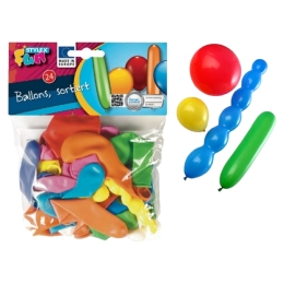 Sachet de 24 ballons assortis