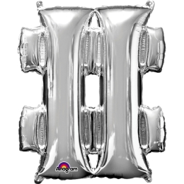 Ballon Foil Minishape Symbole  #  Argent