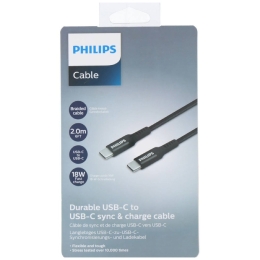 Câble tressé de charge&sync Philips 2m