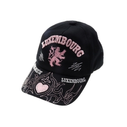 Casquette de golf noir-rose "Luxembourg"