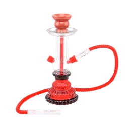 Shisha simple rouge 25 cm