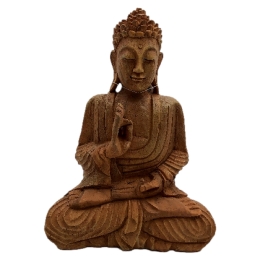 Statue Buddha R�sine 24X11X32Cm