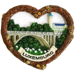 Magnet Herz Baumrinde "Pont Adolphe - Lu