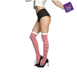 Bas Taille U Rayures Rouge Et Blanc