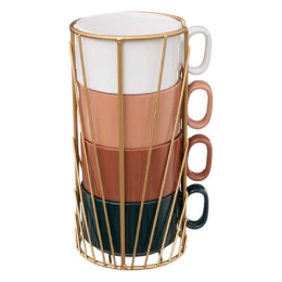 Rack de 4 mugs 25cl