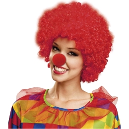 PERRUQUE CHEVEUX BOUCLÉS ROUGES 80 Gr.