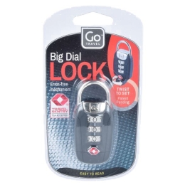 Big Dial Twist And Set Lock (Black)