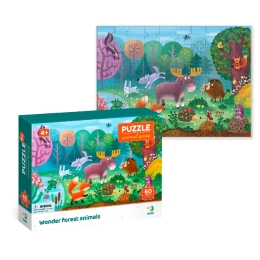 Puzzle Wonder forest animals, 60 pieces