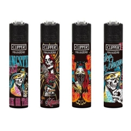 Briquets CLIPPER She skull