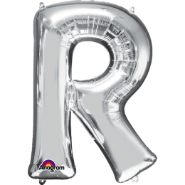 Ballon Foil MiniShape Lettre  R  argent