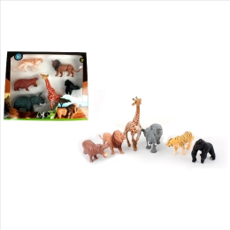 Animal zoo 7/13cm 6 pc