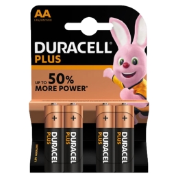 Set De 4 Piles Duracell Plus Lr06-Aa