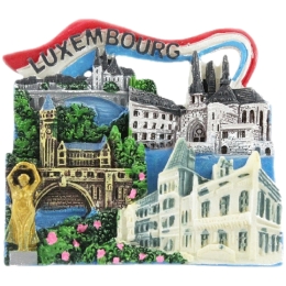 Magnet 3D Lux Flagge Farbverlauf