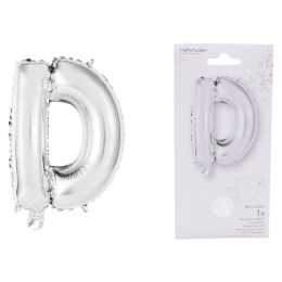 Ballon Foil Mini Lettre D Argent N16