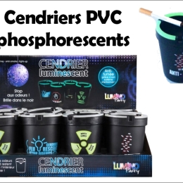 Cendrier anti-fumee luminescent