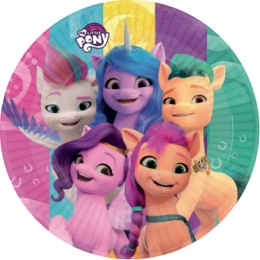 8 assiettes Mon Petit Poney - rondes pap
