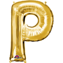 Ballon Foil Minishape Lettre  P  Or A05