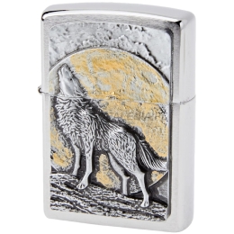 Zippo Wolf and moon