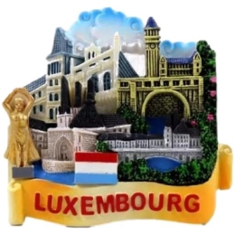 3D Monument "Luxembourg" Wolken, Luxembo