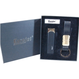 Set briquet tempête/porte clé gold