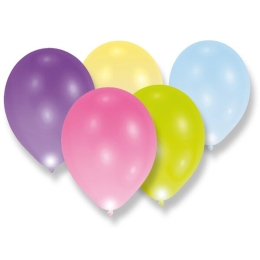 Sachet 5 ballons LED