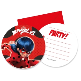 Miraculous Ladybug Invitations et envelo