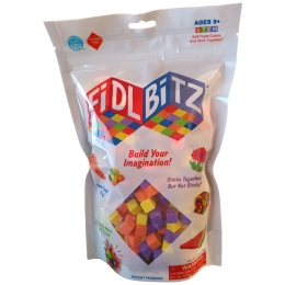 Cubes FIDLBITZ Sac Jaune, Mauve, Orange