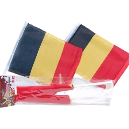 Set 2 Car Flag Belgique