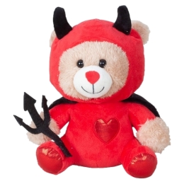 Ours Peluche Avec Costume De Diable 20Cm