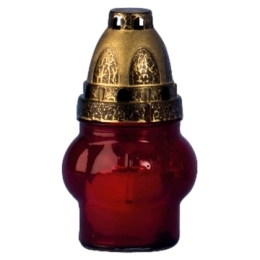 Bougie religieuse rouge