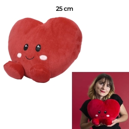 peluche coeur 25cm kawaii