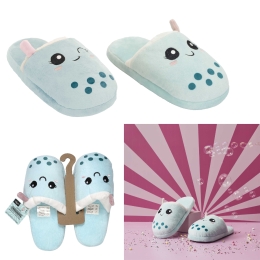 chaussons kawaii bleu