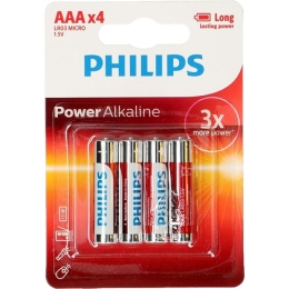 Batterie Philips Piles LR03-AAA-x4