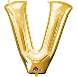 Ballon Foil Minishape Lettre  V  Or A05